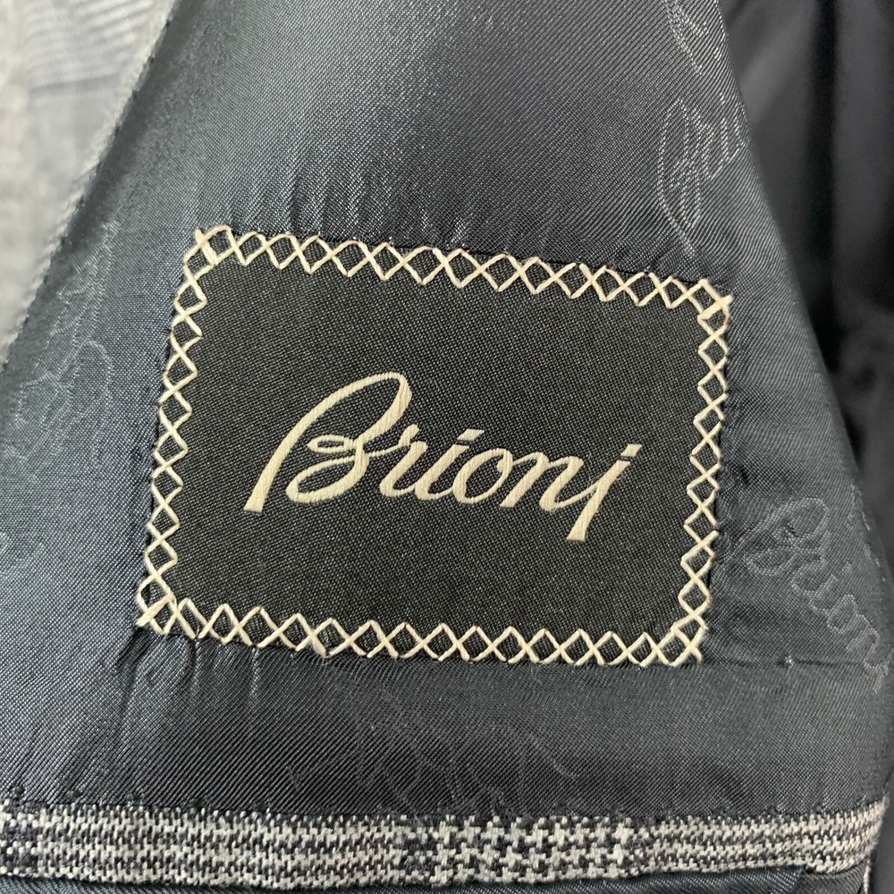 Brioni Colosse Blazer Jacket Men 42l Gray Wool Wi… - image 6